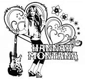 coloriage hannah montana